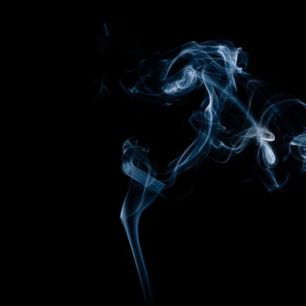 stock image Wisp of smoke on black;