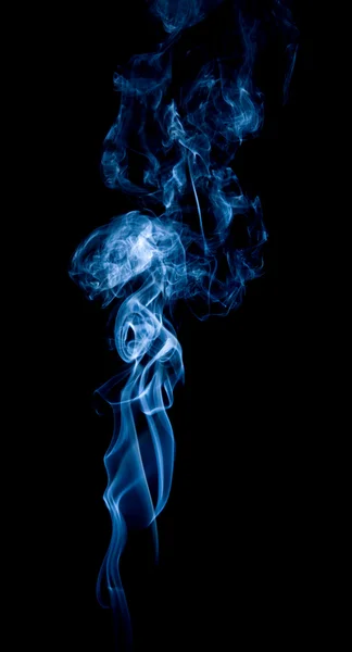 stock image Wisp of smoke on black;