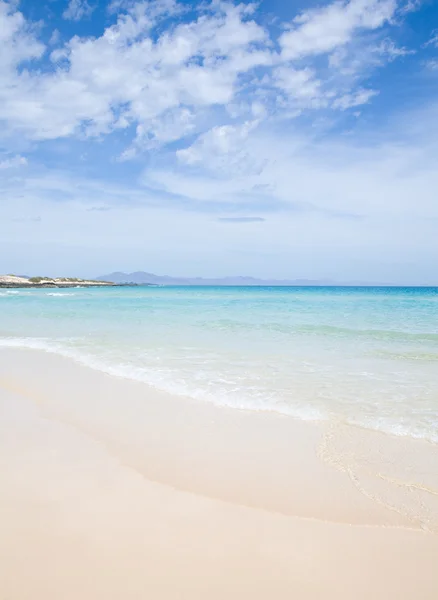 Fuerteventura, pięknej, piaszczystej plaży — Zdjęcie stockowe