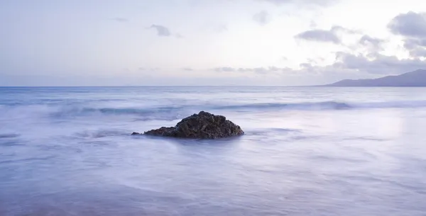 Smoky sea, Lanzarote — Stock Photo, Image