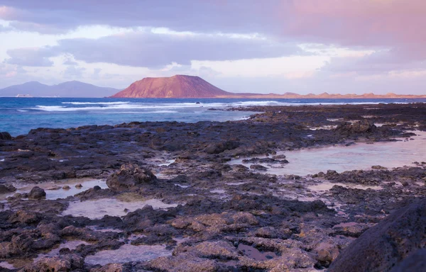 Fuerteventura, Kanarieöarna, solnedgång — Stockfoto