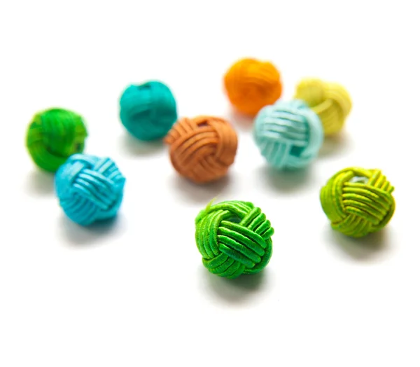 Colorful beads in "knotted" style — Stock Photo, Image