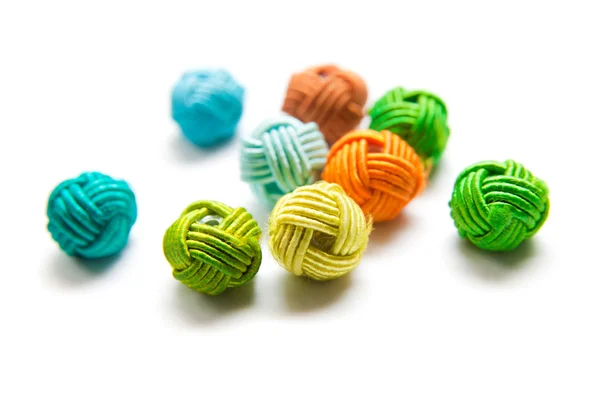 Colorful beads in "knotted" style — Stock Photo, Image