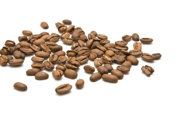 Handful of coffee beans isolated on white background — Stock Photo, Image