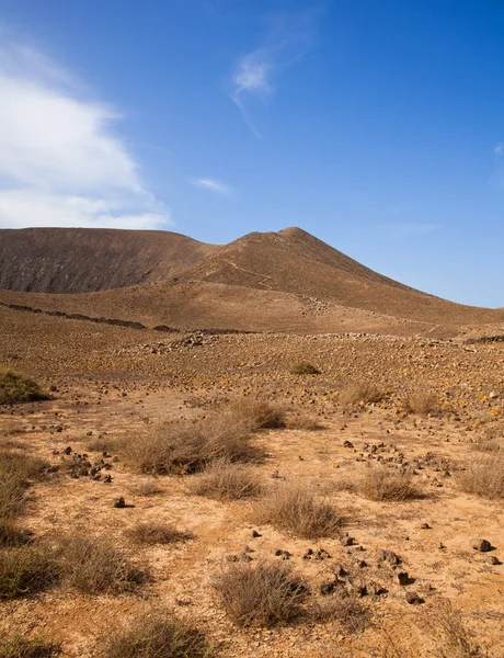 Sentier jusqu'au volcan Bayuyo à l'extérieur de Corralejo, Fuerteventura — Photo
