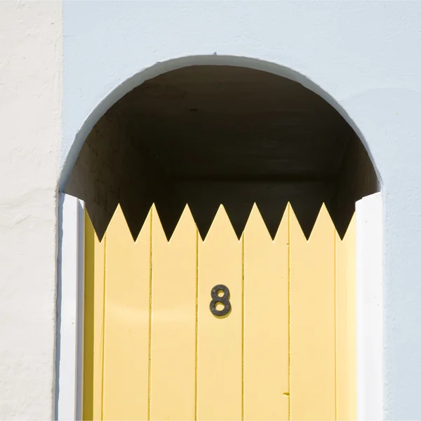 Door numbered eight — Stok fotoğraf