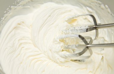 Freshly whipped cream background clipart