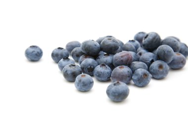 Fresh ripe blueberries i; isolated on white background; clipart