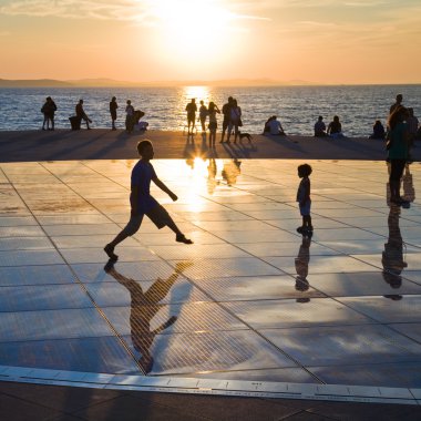 Greeting to the Sun, Zadar, Croatia clipart