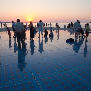 Greeting to the Sun, Zadar, Croatia clipart