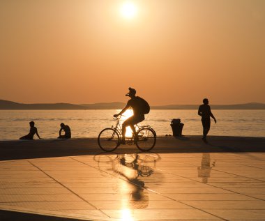 Greeting to the Sun, Zadar, Croatia clipart