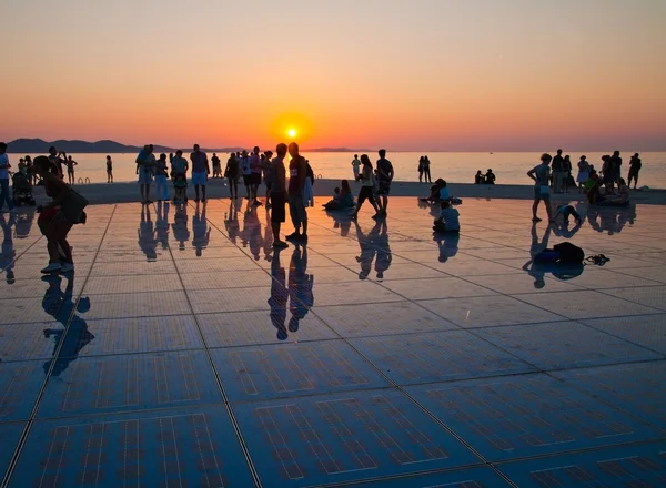 Groet aan de zon, zadar, Kroatië — Stockfoto