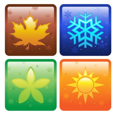 Icons for four seasons