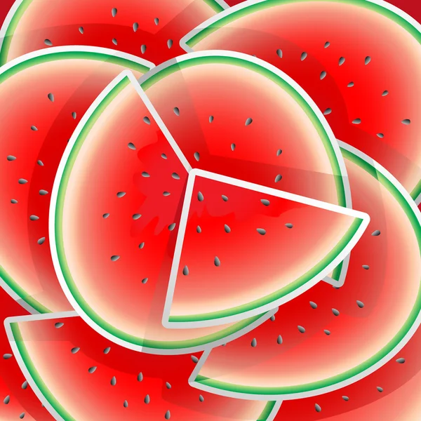 Watermelon illustration — Stock Vector