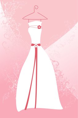 Wedding dress clipart