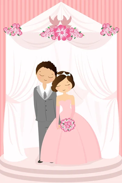 Celebración de boda — Vector de stock