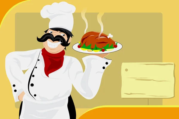 Chef restaurante — Archivo Imágenes Vectoriales