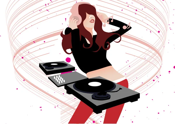 Dj zene — Stock Vector