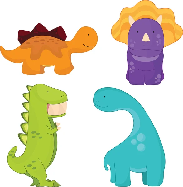 Cartone animato di dinosauri — Vettoriale Stock