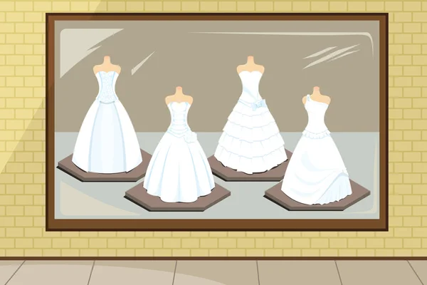 Vestidos de novia — Vector de stock