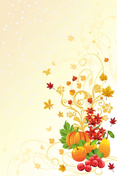 秋や秋のシーズンの背景 — ストックベクタ