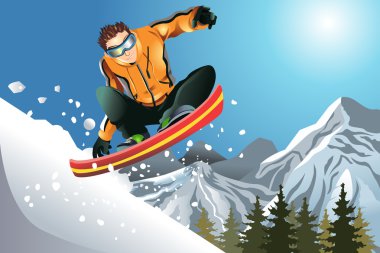 Snowboarder clipart