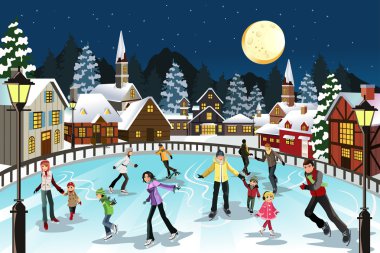 ice skating clipart