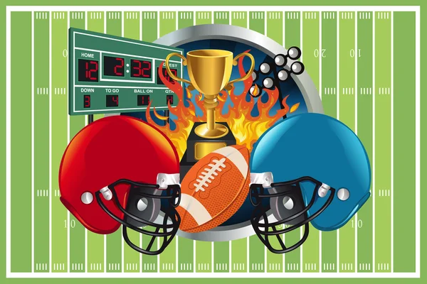 American football background — Stock Vector