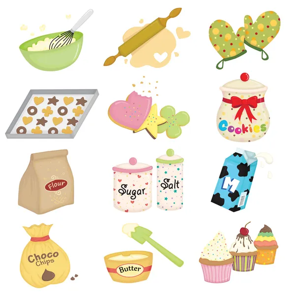 Baking icons — Stock Vector