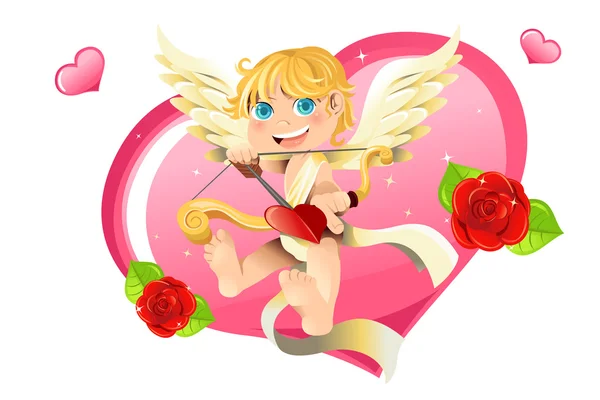 Cupidon de Saint Valentin — Image vectorielle