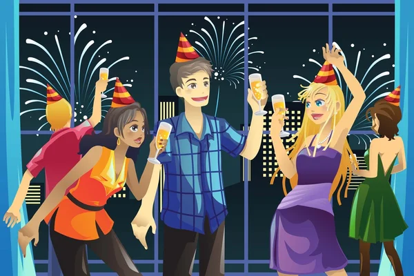 Nowy rok party celebration — Wektor stockowy