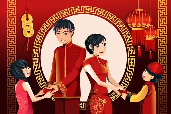 Chiński Nowy Rok obchody — Wektor stockowy
