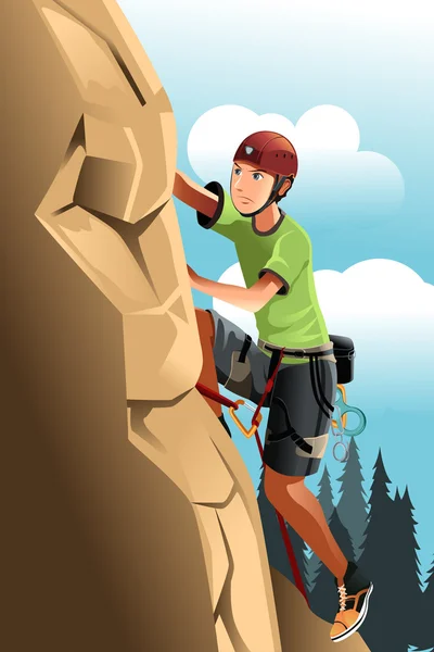 Climbing man cartoon Vector Art Stock Images | Depositphotos