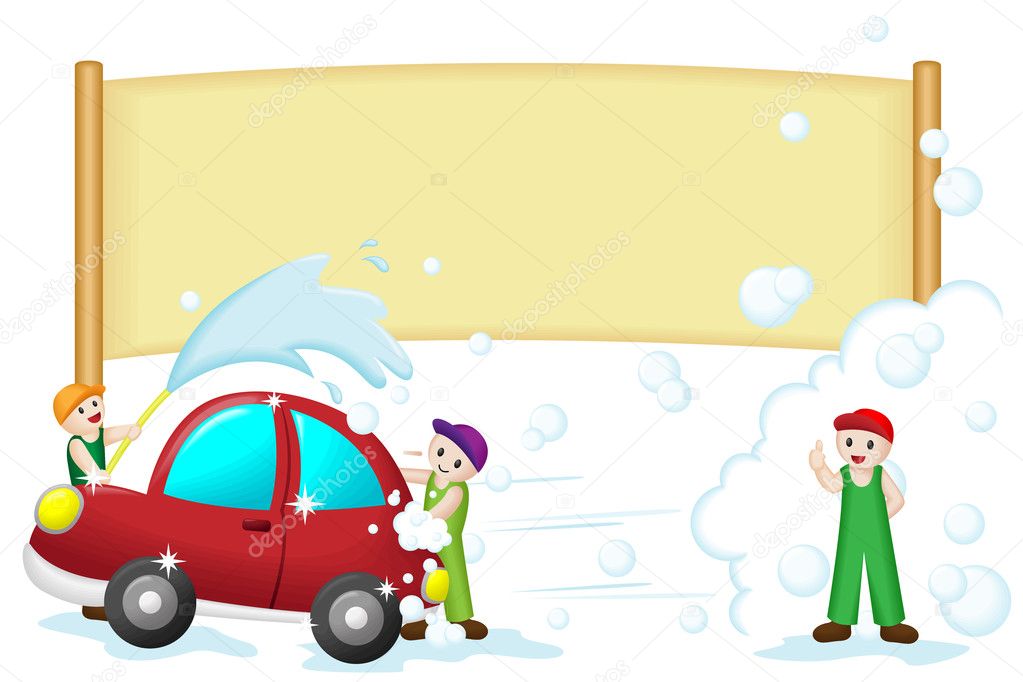 Car wash cartoon Vector Art Stock Images | Depositphotos