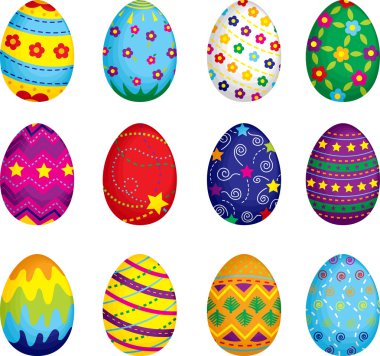 Easter eggs clipart