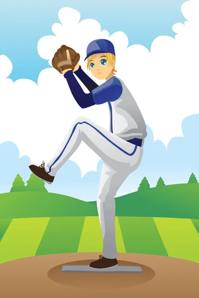 Baseball játékos — Stock Vector