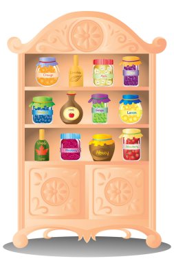 Fruit jam and syrup clipart