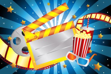 Movie background clipart