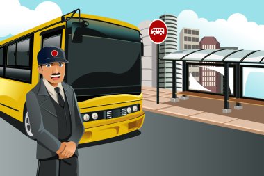 Bus driver clipart