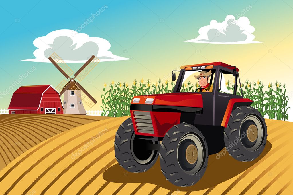 Vetores de Ilustração Do Vetor Do Trator Vermelho Da Agricultura Agrícola  Desenho De Trator Plano De Desenho Animado Trator Agrícola Moderno e mais  imagens de Agricultura - iStock