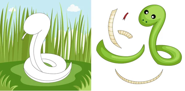 蛇益智 — 图库矢量图片