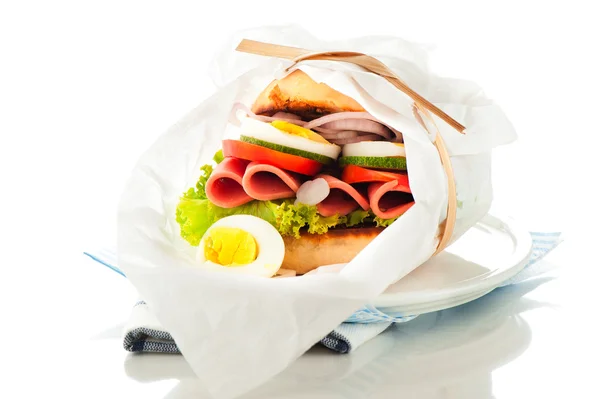 チャバタ サンドイッチ — ストック写真