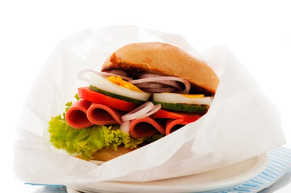 Ciabatta sandwich — Stock Photo, Image