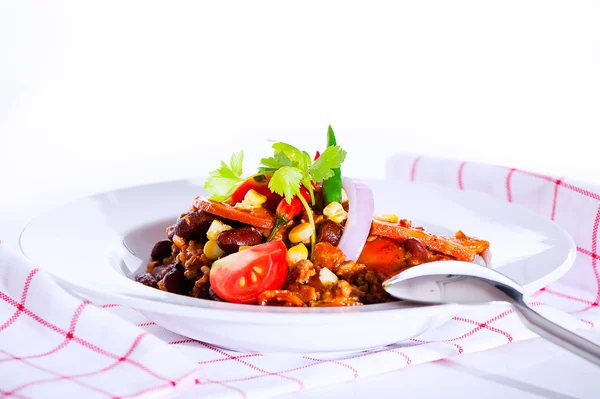 Mexikanska specialitet - chili con carne — Stockfoto