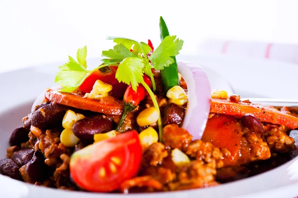 Mexikanska specialitet - chili con carne — Stockfoto
