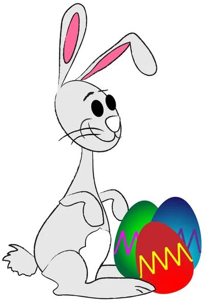 Cute Easter Bunny — Stock Vector