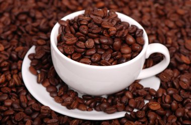 Coffee beans background clipart