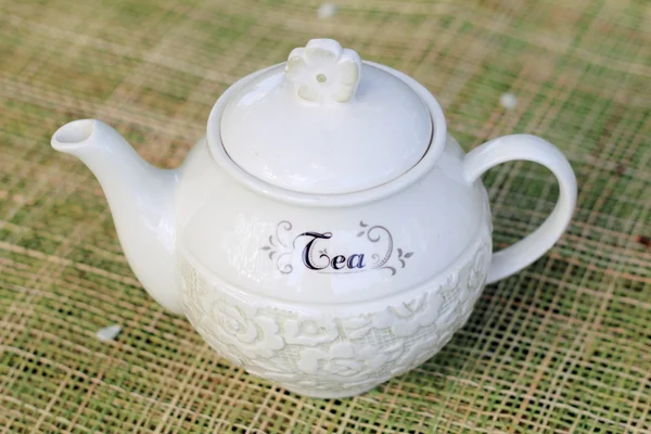 White tea kettle — Stock Photo, Image