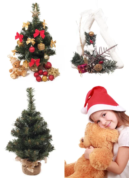 Sommige objecten decoratie en een klein meisje — Stockfoto