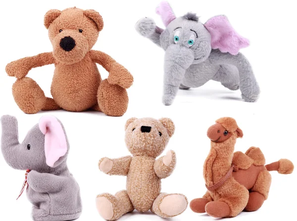 Lovely fluffy toys — Stock Photo, Image